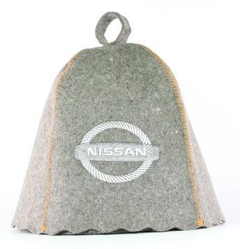 Банная шапка Luxyart "Nissan", натуральный войлок, серый (LA-954) LA-954 фото