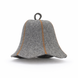 Natural Wool Felt Sauna Hat 3 mm Thick Unisex Grey