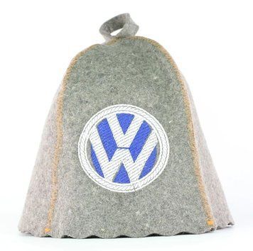 Банная шапка Luxyart "Volkswagen", натуральный войлок, серый (LA-958) LA-958 фото