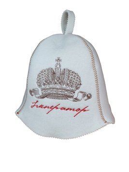 Банная шапка Luxyart "Імператор", искусственный фетр, белый (LA-293) LA-293 фото