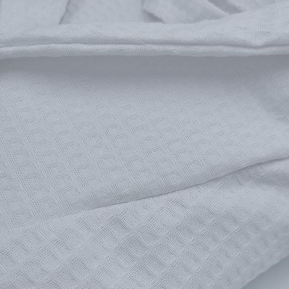 Вафельний халат Luxyart Кімоно розмір (42-44) S 100% бавовна білий (LS-0381) LS-0381 фото