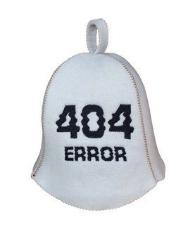 Банная шапка Luxyart "Ошибка 404", искусственный фетр, белый (LA-330) LA-330 фото