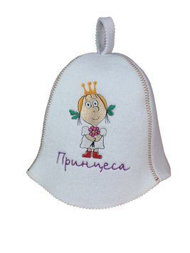 Банная шапка Luxyart "Принцеса" искусственный фетр, белый (LA-393) LA-393 фото
