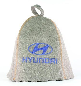 Банная шапка Luxyart "Hyundai" натуральный войлок серый (LA-981) LA-981 фото