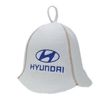 Банная шапка Luxyart "Hyundai" искусственный фетр белый (LA-909) LA-909 фото